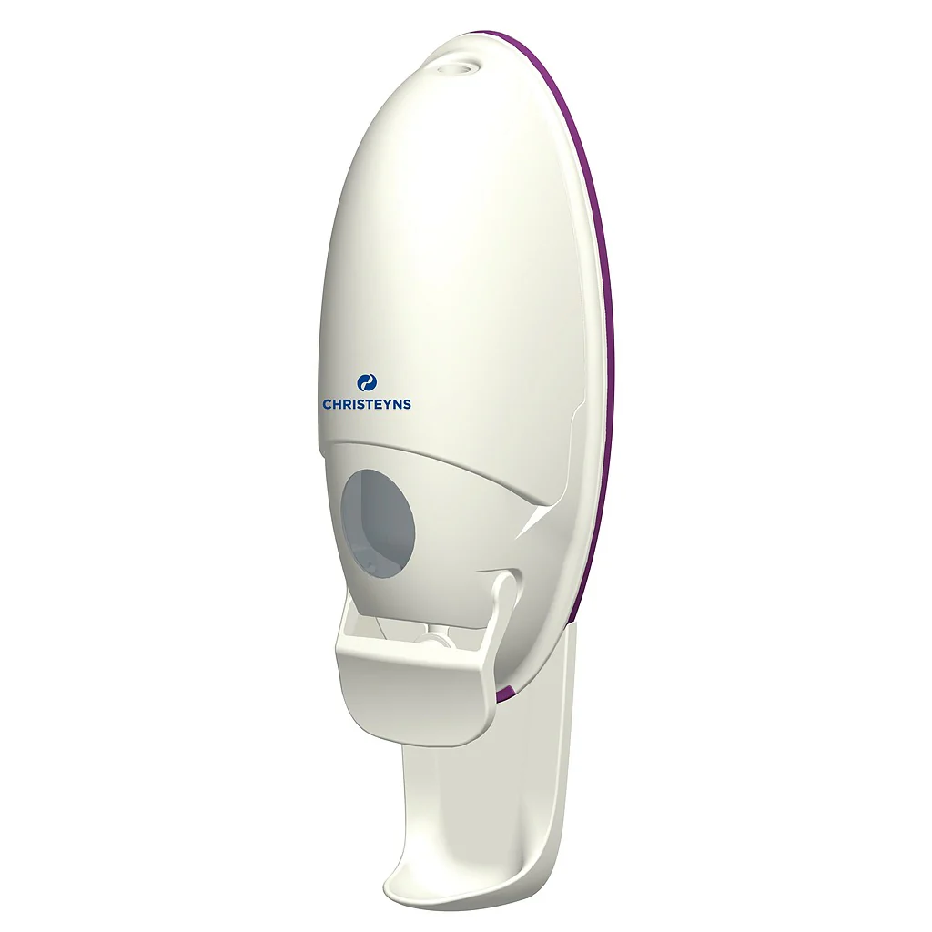 Distributeur mural pour flacon Airless 1L avec stop gouttes