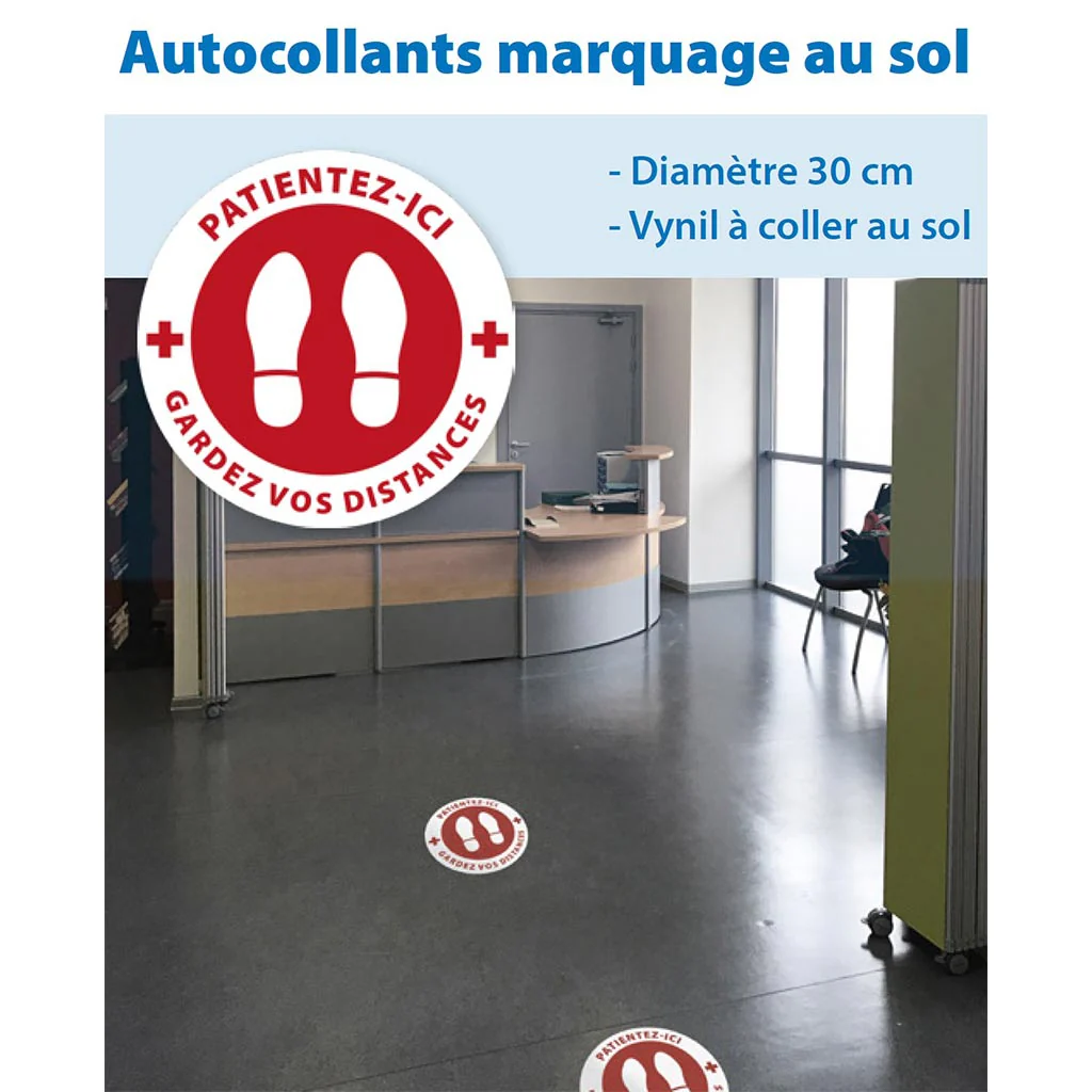 Disque de marquage au sol autocollant - ROPIMEX – Image 2