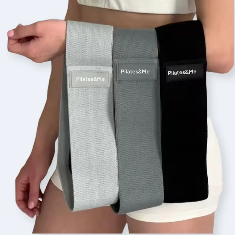 3x Bandes élastiques Pilates Noir - Léger, Moyen, Fort – Image 3