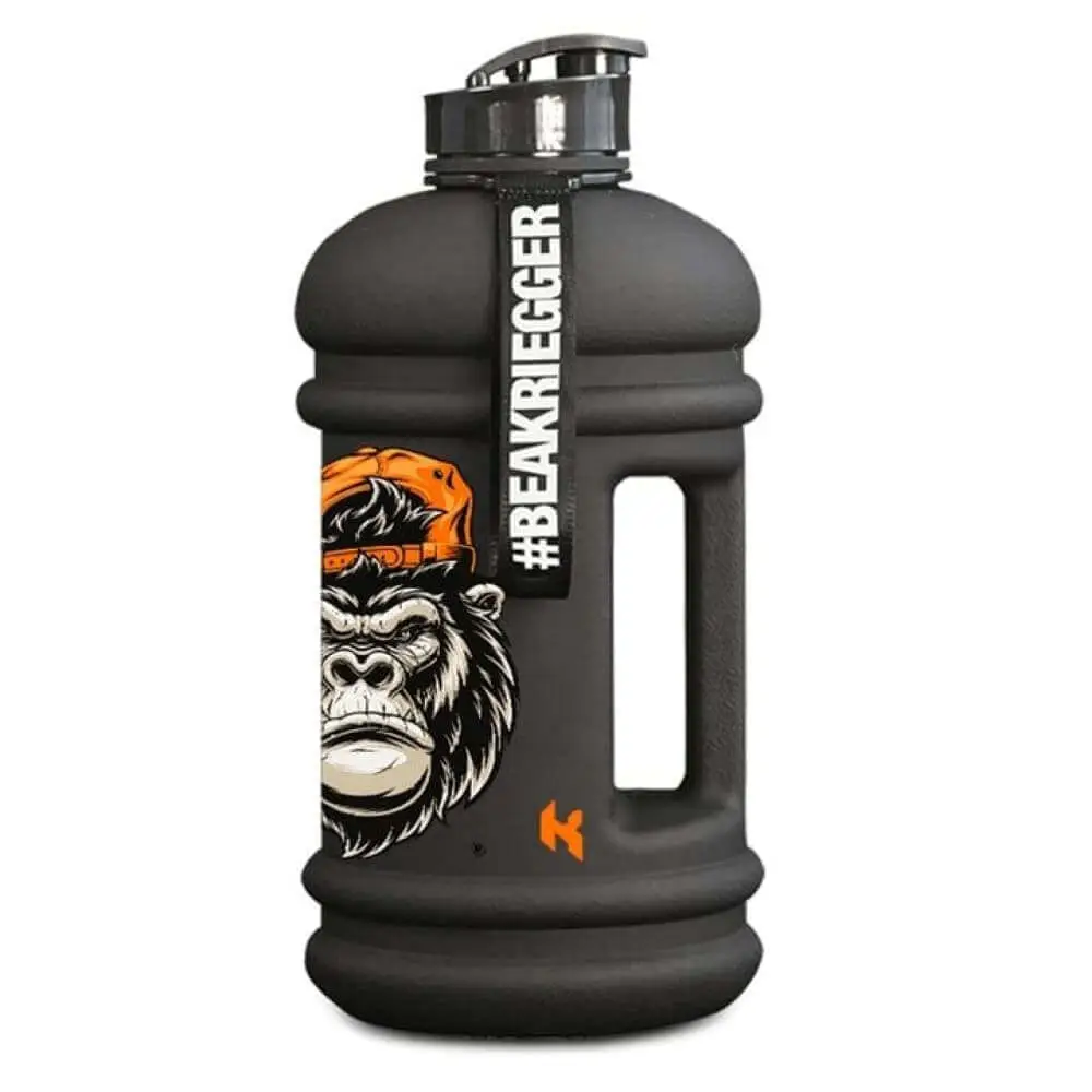 Gourde Kriegger 2,2L Noire Mate Orange